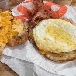 It was supposed to be an Sausage Egg & Cheese but instead I got bacon, egg and cheese sandwich.