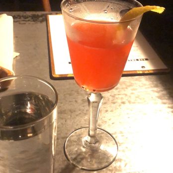 The Ice Plant - Cranberry juice, vodka, champagne, lemon - Cocktail Bars Near Me - St. Augustine, Florida