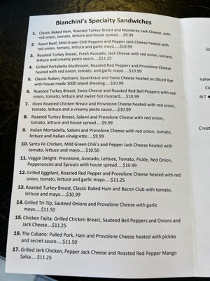 Menu photo 3 Bianchini's Santa Rosa, CA