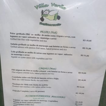 Villa Verde Restaurante - Menu - Local Flavor Near Me - Paraty, RJ