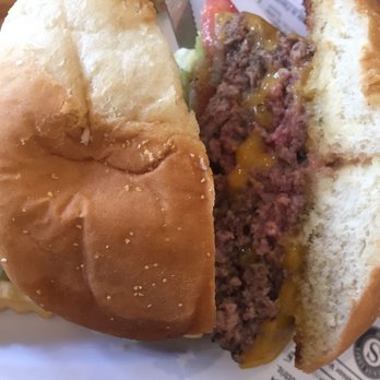 Rick's Diner - Medium cooked double cheeseburger - Diners Near Me - Port St Lucie, Florida