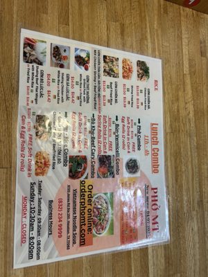 Menu photo 1 Pho MT Mien Trung Houston, TX Menu photo 1 Pho MT Mien Trung Houston, TX