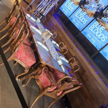 Wahlburgers - Blue Bloods dinner table - Burgers Near Me - St. Charles, Illinois