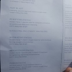 Bluemercury - Services menu