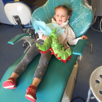 Dental Reflections Dublin - Little sister getting her first cleaning. She (and our dental hygienist) was s champ! - Pediatric Dentists Near Me - Dublin, Ohio