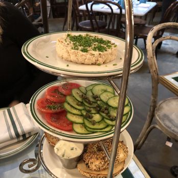 Sadelle's - Sadelle's tower with tuna and everything bagels. - Bakeries Near Me - New York, New York Sadelle's - Sadelle's tower with tuna and everything bagels. - Bakeries Near Me - New York, New York