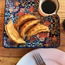 Panda Inn - 5. Potstickers /  鍋貼 (two already eaten)