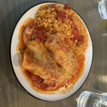 Our Nest - Chicken enchiladas with double rice instead of the regular rice and beans that come with it - Breakfast & Brunch Near Me - Fullerton, California Our Nest - Chicken enchiladas with double rice instead of the regular rice and beans that come with it - Breakfast & Brunch Near Me - Fullerton, California