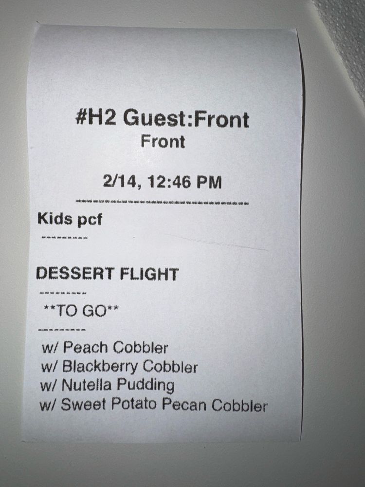 Food from Peach Cobbler Factory