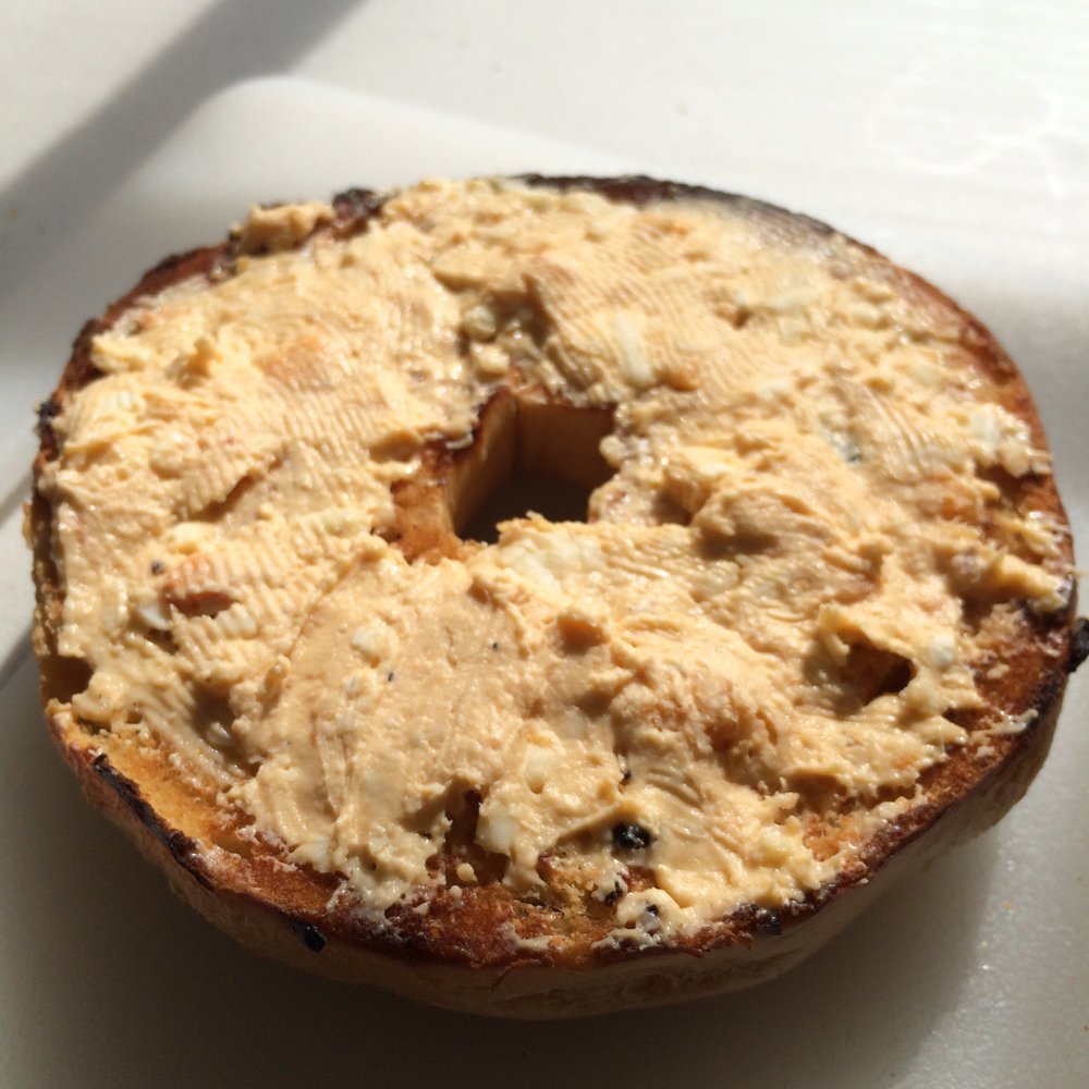 Coffee Break Cafe - Jalapeño Bagel with Buffalo Cream Cheese! - Coffee & Tea Near Me - Quincy, Massachusetts Coffee Break Cafe - Jalapeño Bagel with Buffalo Cream Cheese! - Coffee & Tea Near Me - Quincy, Massachusetts