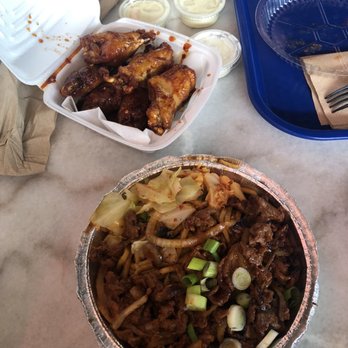 Chimac - Spicy KBBQ beef bowl with noodles and spicy KBBQ wings. - Chicken Wings Near Me - Houston, Texas Chimac - Spicy KBBQ beef bowl with noodles and spicy KBBQ wings. - Chicken Wings Near Me - Houston, Texas
