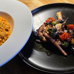 Pastaio - Seafood risotto and octopus.  Yum!