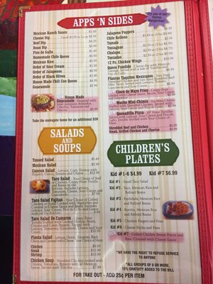 Menu photo 8 Cinco de Mayo Black River Falls, WI
