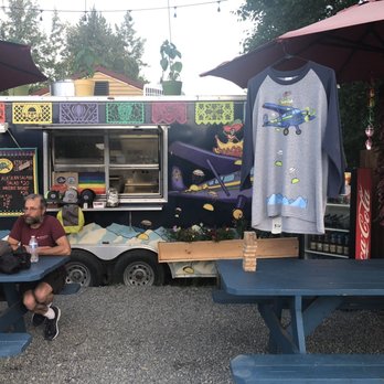 Talkeetna Tako - The tables that face Denali Brewpub - Food Trucks Near Me