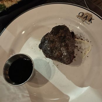 Oak Steakhouse - Medium filet with jus - Steakhouses Near Me - Alexandria, Virginia