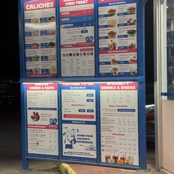 Caliche's Frozen Custard - Menu - Ice Cream & Frozen Yogurt Near Me - Las Cruces, New Mexico Caliche's Frozen Custard - Menu - Ice Cream & Frozen Yogurt Near Me - Las Cruces, New Mexico