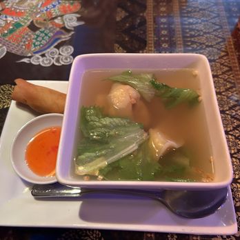 Si-Am Thai - Pork Won Ton Soup Lunch - Thai Near Me - Tampa, Florida Si-Am Thai - Pork Won Ton Soup Lunch - Thai Near Me - Tampa, Florida