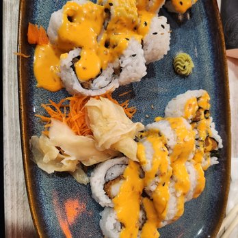 Passionity Steak And Sushi Bar - Chicken tempura roll and white fish tempura roll - Steakhouses Near Me - Apopka, Florida Passionity Steak And Sushi Bar - Chicken tempura roll and white fish tempura roll - Steakhouses Near Me - Apopka, Florida