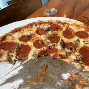 Miguel's Pizza - 8 slice pepperoni & sausage. ! - Pizza Near Me - Slade, Kentucky Miguel's Pizza - 8 slice pepperoni & sausage. ! - Pizza Near Me - Slade, Kentucky