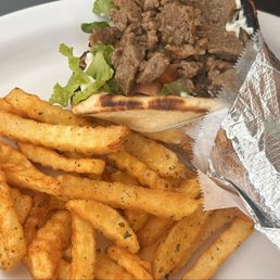 Gyro and fries (those fries!!!! ) Gyro and fries (those fries!!!! )