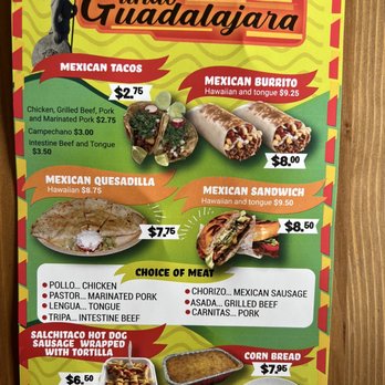 Mi Lindo Guadalajara - Menu - Food Trucks Near Me - Dayton, Ohio