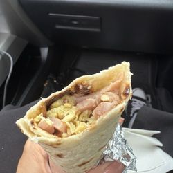 Burrito Express - Egg, ham and bean burrito