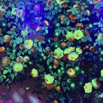 TN Unique Nails & Spa - Black light on unique hand-painted mural from Vietnam. - Nail Salons Near Me - Campbell, California