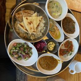 The tasting menu lets you try everything--come hungry, because it's all delicious! Mango butternut squash and lamb curry were my favorites! The tasting menu lets you try everything--come hungry, because it's all delicious! Mango butternut squash and lamb curry were my favorites!