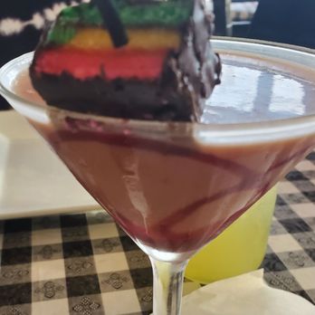 Charred Brick Oven - Rainbow Cookie Martini - Pizza Near Me - Seaford, New York Charred Brick Oven - Rainbow Cookie Martini - Pizza Near Me - Seaford, New York
