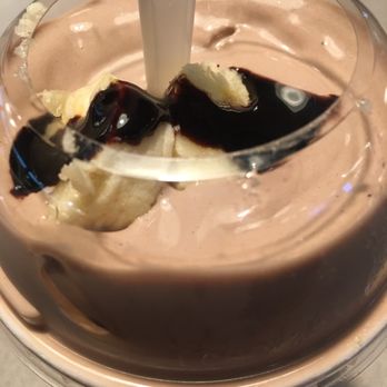Warrens Drive In - Bananas and chocolate syrup on top of the shake. I'll definitely want another one of these shakes again. - Burgers Near Me - Ogden, Utah
