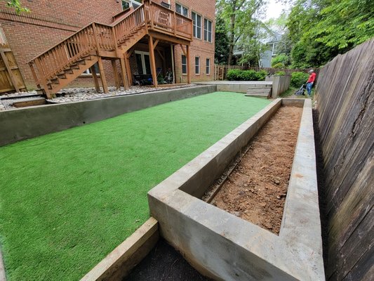 Full backyard renovation - Concrete & Landscaping Full backyard renovation - Concrete & Landscaping