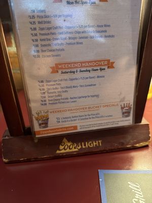 Menu photo 1 Zipps Sports Grill Gilbert, AZ Menu photo 1 Zipps Sports Grill Gilbert, AZ