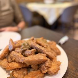 Blue Sky Café - Prawns with Salted Egg Sauce