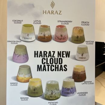 Haraz Coffee House - I'm a visual girly so I love this menu of matchas! - Coffee & Tea Near Me - Pembroke Pines, Florida