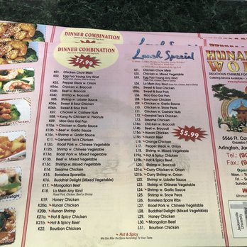 Hunan Wok Restaurant - Menu - New American Near Me - Jacksonville, Florida