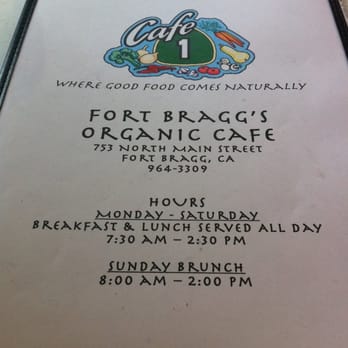 Cafe 1 - Menu cover - Breakfast & Brunch Near Me - Fort Bragg, California Cafe 1 - Menu cover - Breakfast & Brunch Near Me - Fort Bragg, California