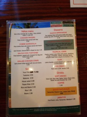 Menu photo 3 Punta Cana Latin Grill Athens, GA