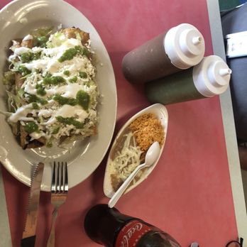 La Torta Loca - Flutá with side rice and beans - Mexican Near Me - Louisville, Kentucky