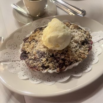 Bacaro - Bacaro Blueberry & Peach Cobbler with Sweet Corn Ice Cream - Wine Bars Near Me - Providence, Rhode Island