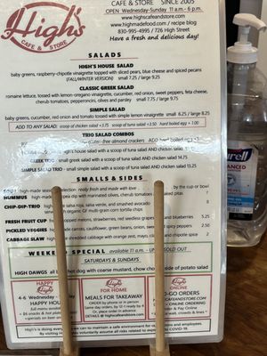 Menu photo 6 High's Cafe & Store Comfort, TX Menu photo 6 High's Cafe & Store Comfort, TX