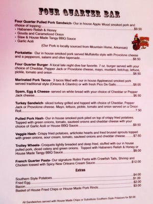 Menu photo 2 Four Quarter Bar North Little Rock, AR Menu photo 2 Four Quarter Bar North Little Rock, AR