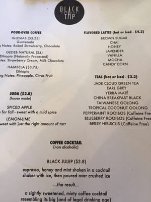 Menu photo 6 Second State Coffee Charleston, SC