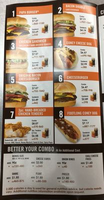 Menu photo 4 A&W Restaurant Farmington, MI