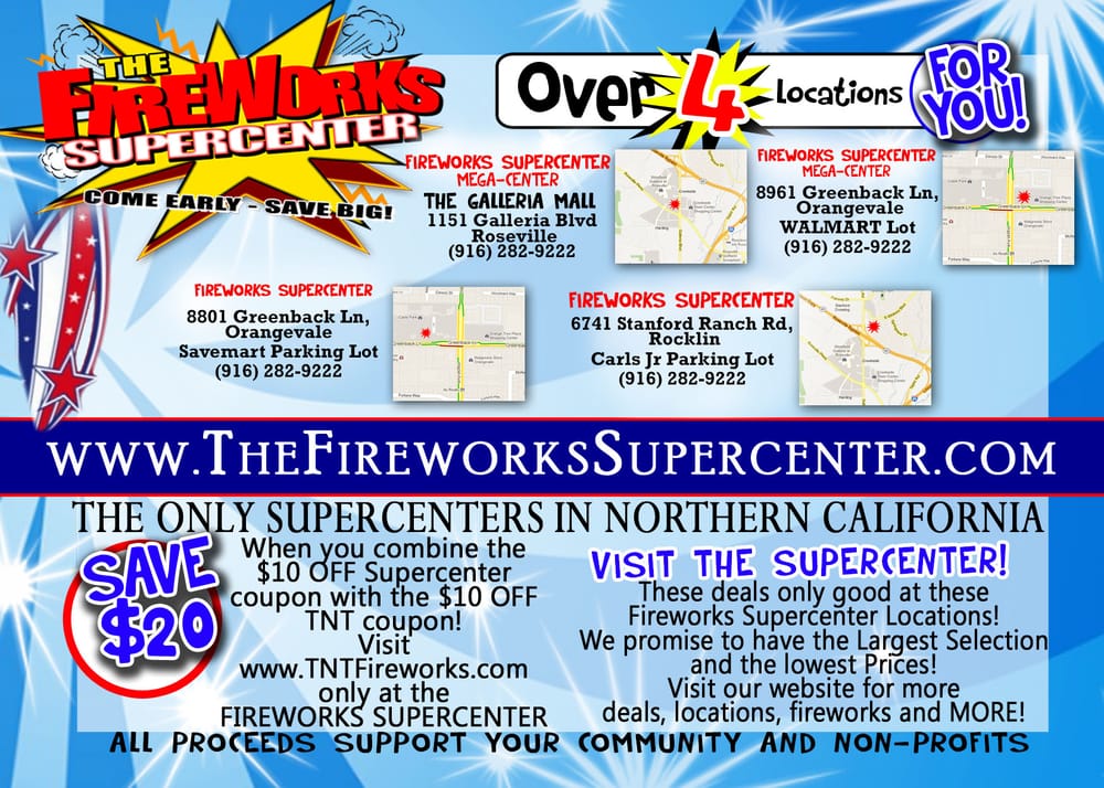 FIREWORKS SUPERCENTER Updated October 2024 8961 Greenback Ln