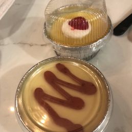 Flan in the back. Guava cheesecake in the front. Smiles all around!