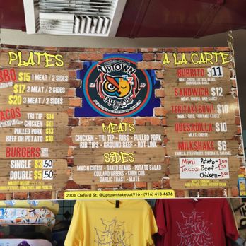 Uptown Takeout - Oh yeah. The menu...of course. Pure scrumdillyitiousness!!! Yup,yup,YUP! - Barbeque Near Me - Sacramento, California Uptown Takeout - Oh yeah. The menu...of course. Pure scrumdillyitiousness!!! Yup,yup,YUP! - Barbeque Near Me - Sacramento, California