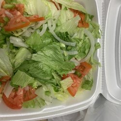 Zuko's Pizza - Basic Salad- chopped up my tomatoes ( just 4 , but ok ). A few slices of and in there . Not extreme