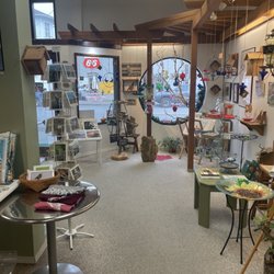 Fine Feathered Friends Nature Store - Inside store bird feeders