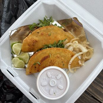 La Michoacana Diana's Tacos - Two Quesabirria with onions - Mexican Near Me - Melbourne, Florida