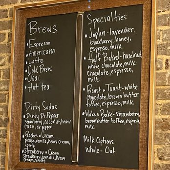 Between The Bricks - Drink menu on the wall - Sandwiches Near Me - Morristown, Tennessee